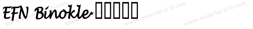 EFN Binokle字体转换